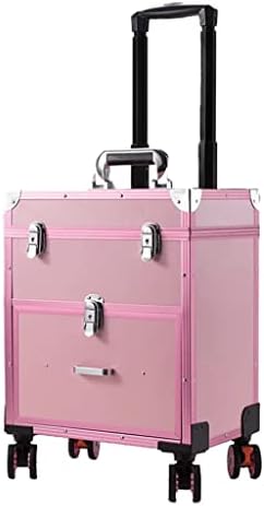 Turistički kofer za šminku za prtljagu kozmetika Kutija za odlaganje kozmetike Pink Retro Professional Makeup kolica za kotač kotača