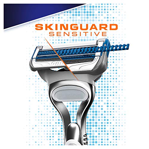 Gillette SkinGuard Sensitive brijač + 1 žilet za muškarce, za osetljivu kožu i sprečava iritaciju