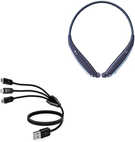BoxWave kabl kompatibilan sa LG Tone Ultra-MultiCharge MicroUSB kablom, više kablova za punjenje Micro USB kabl za LG Tone Ultra-Black