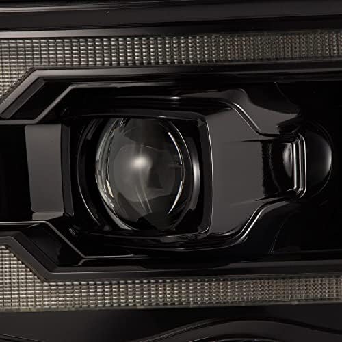 AlphaRex 02-05 Dodge Ram 1500 LUXX LED Proj farovi Alfa Crni W / Activ svjetlo/Seq Signal