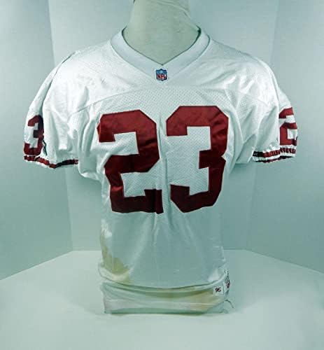 1995 San Francisco 49ers Marquez Pape # 23 Igra izdana Bijeli dres 44 DP30181 - Neintred NFL igra Rabljeni dresovi